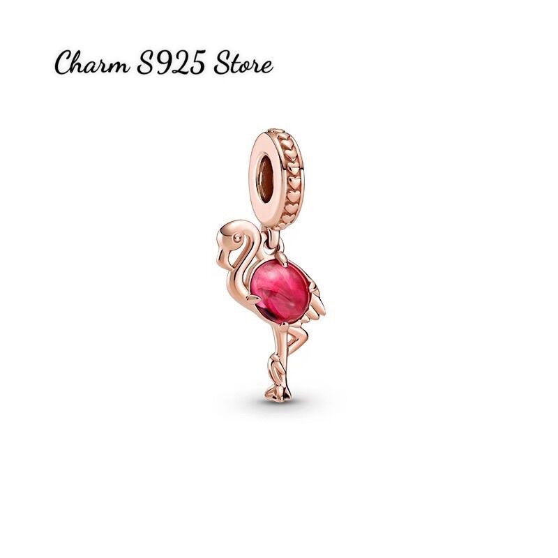 Charm pandora ale hồng hạc bạc s925