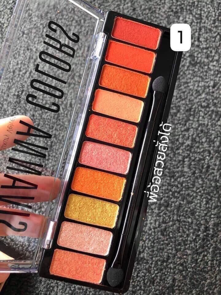 Màu mắt Sivanna Colors Luxury Velvet Eyeshadow 10 ô HF697 Thái Lan