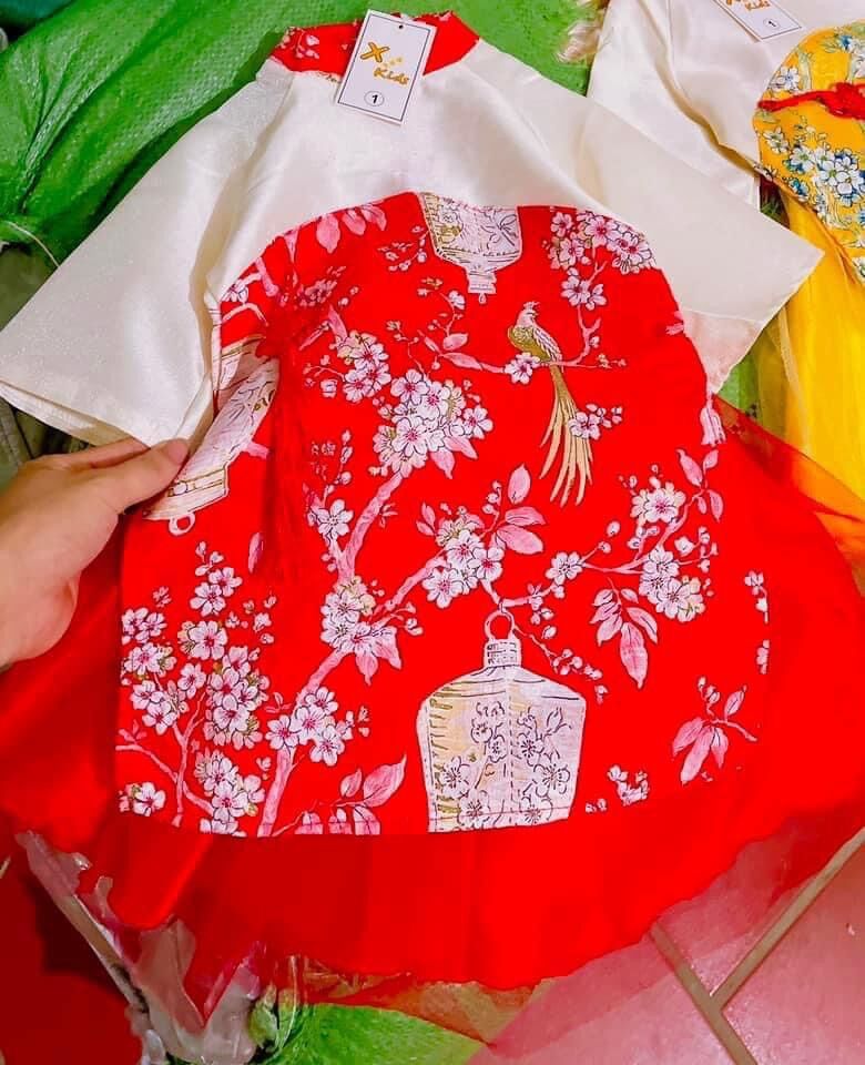 Áo cách tân / áo dài Tết cho bé gái