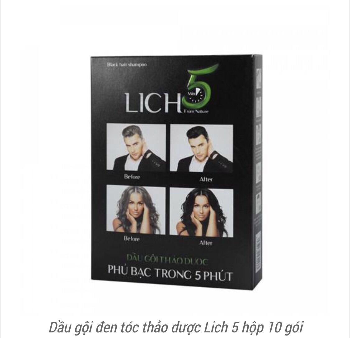 Dầu gội thảo dược phủ bạc tóc