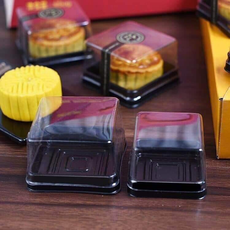Hộp vuông nhỏ đựng bánh trung thu các cỡ 75g/150g/200g