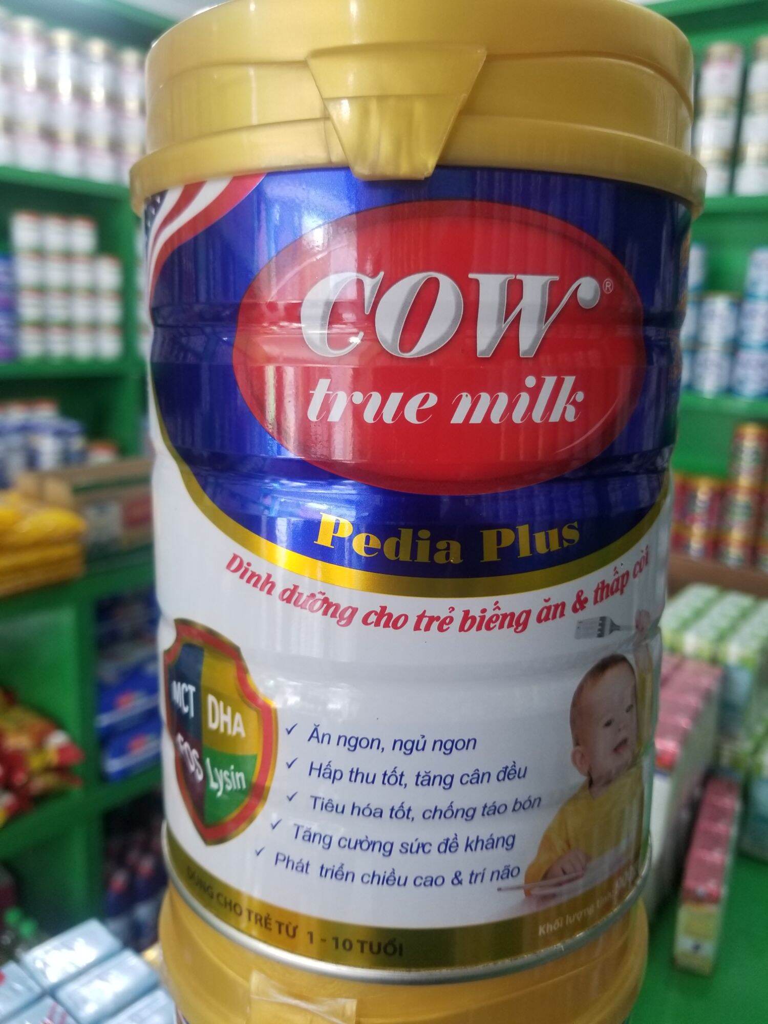 Sữa cow truemilk pedia 900g