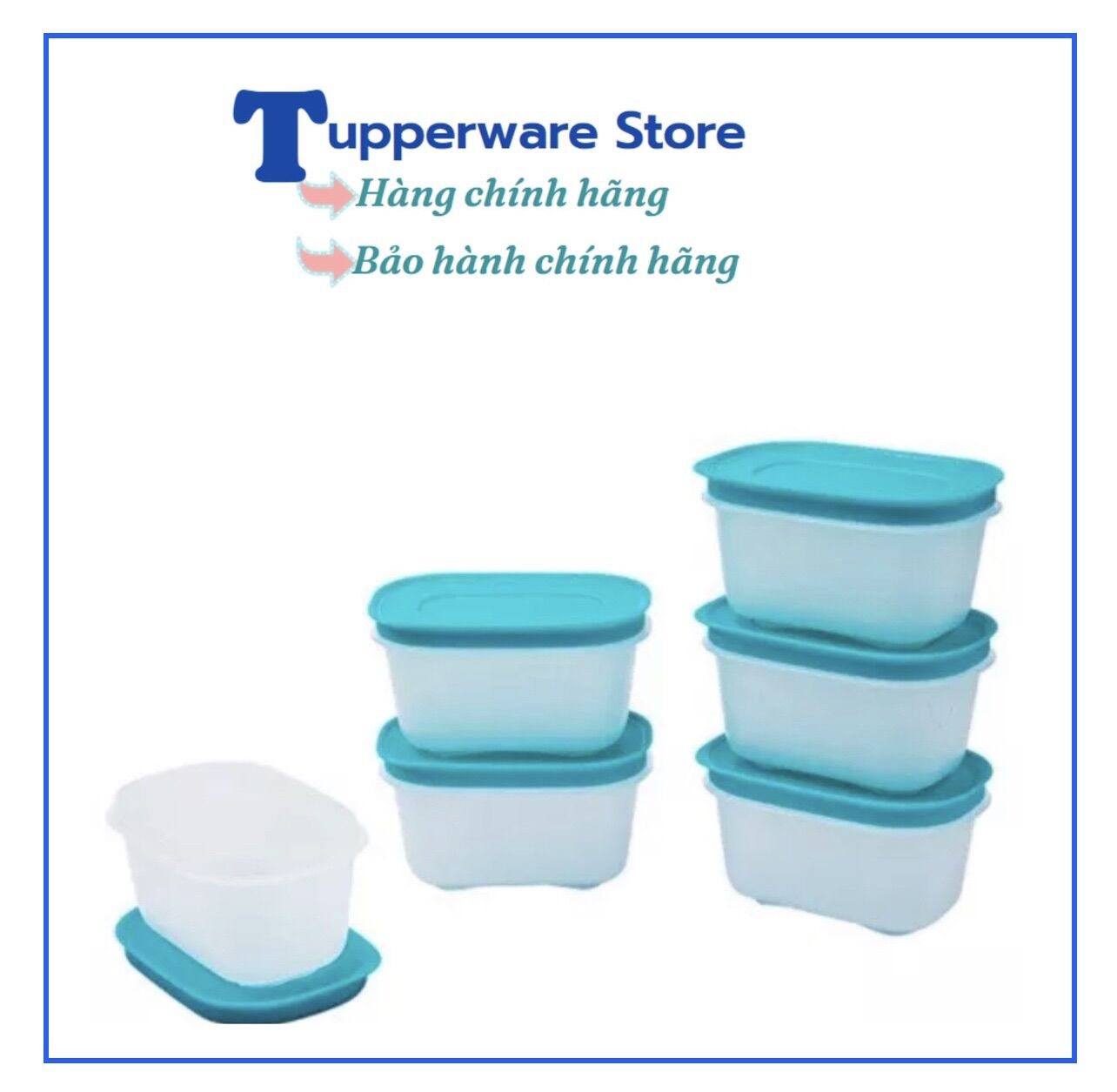 Bộ 6 hộp trữ đông tupperware mini freezermate gen ii 170ml