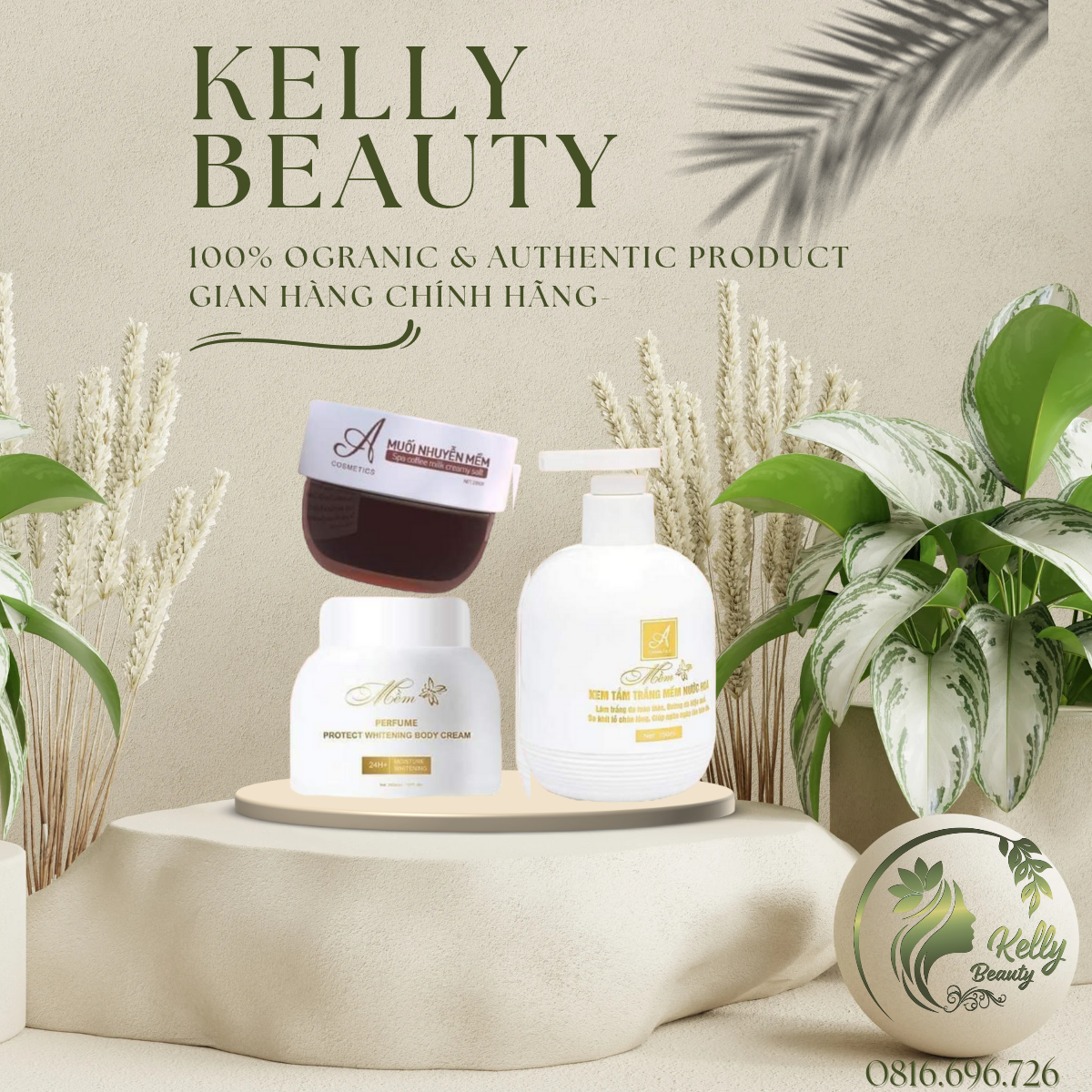 Kem body mềm nước hoa Acosmetics Chính Hãng