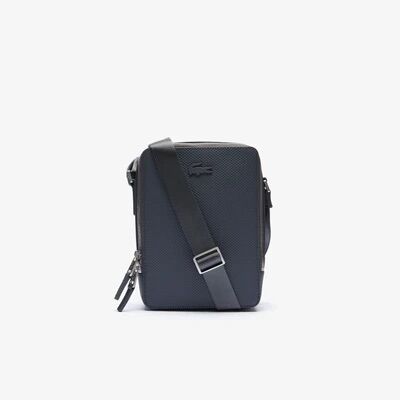 Túi Lacoste Nam Chantaco Matte Stitched Leather Vertical  Bag