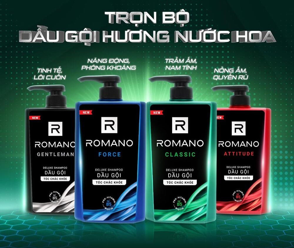 Dầu gội Romano dành cho Nam 650g