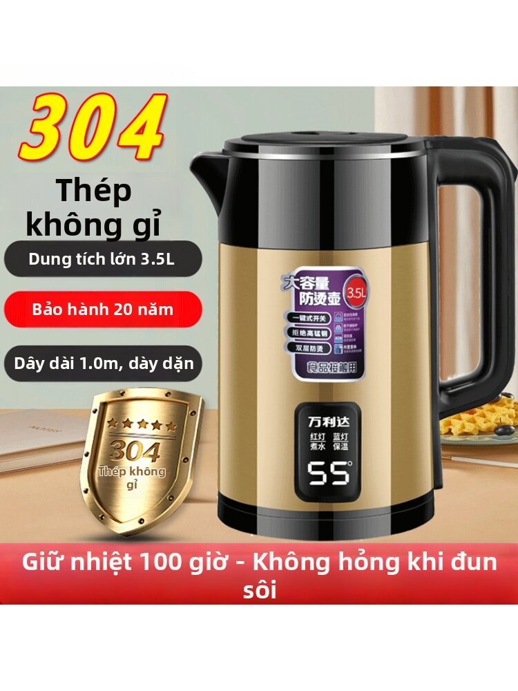 Bình Nước Inox 304 Tự Ngắt Đôi Lớp Isolat