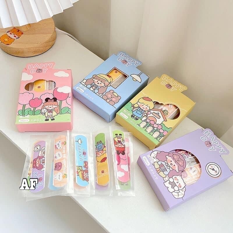 Hộp 20 băng dán cá nhân cute hoạt hình