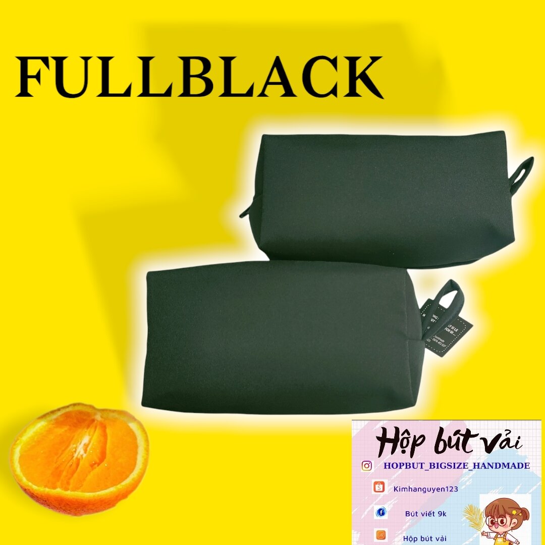 hộp bút vải full black