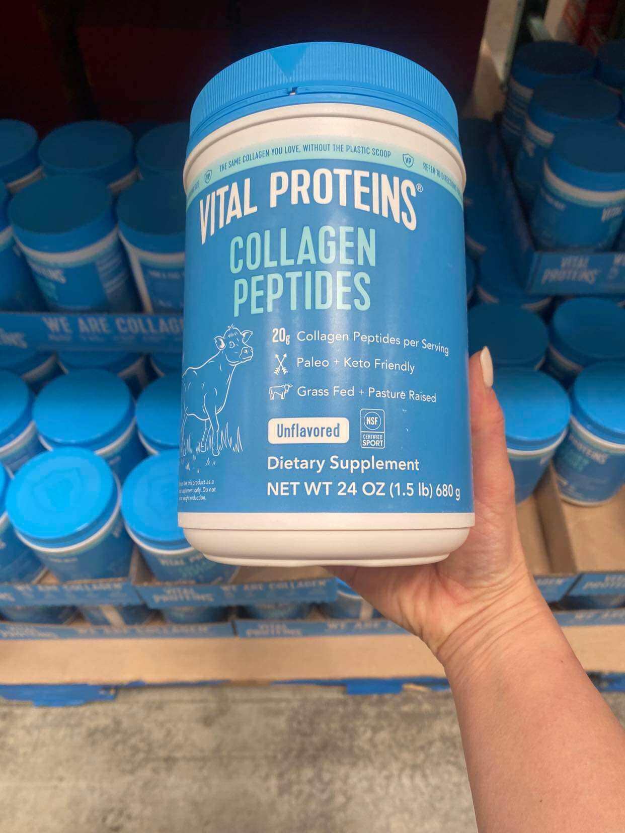 Bột Collagen Peptides 680gr của Mỹ