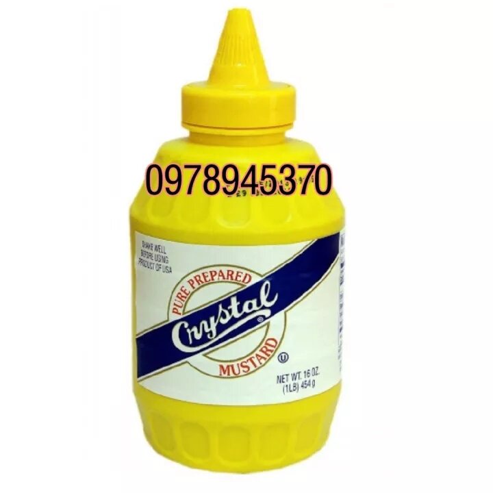 Mù Tạt Vàng Crystal Chai 454g