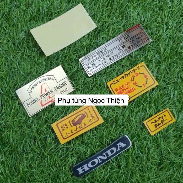 Tem thông số cup nhật c50, c70
