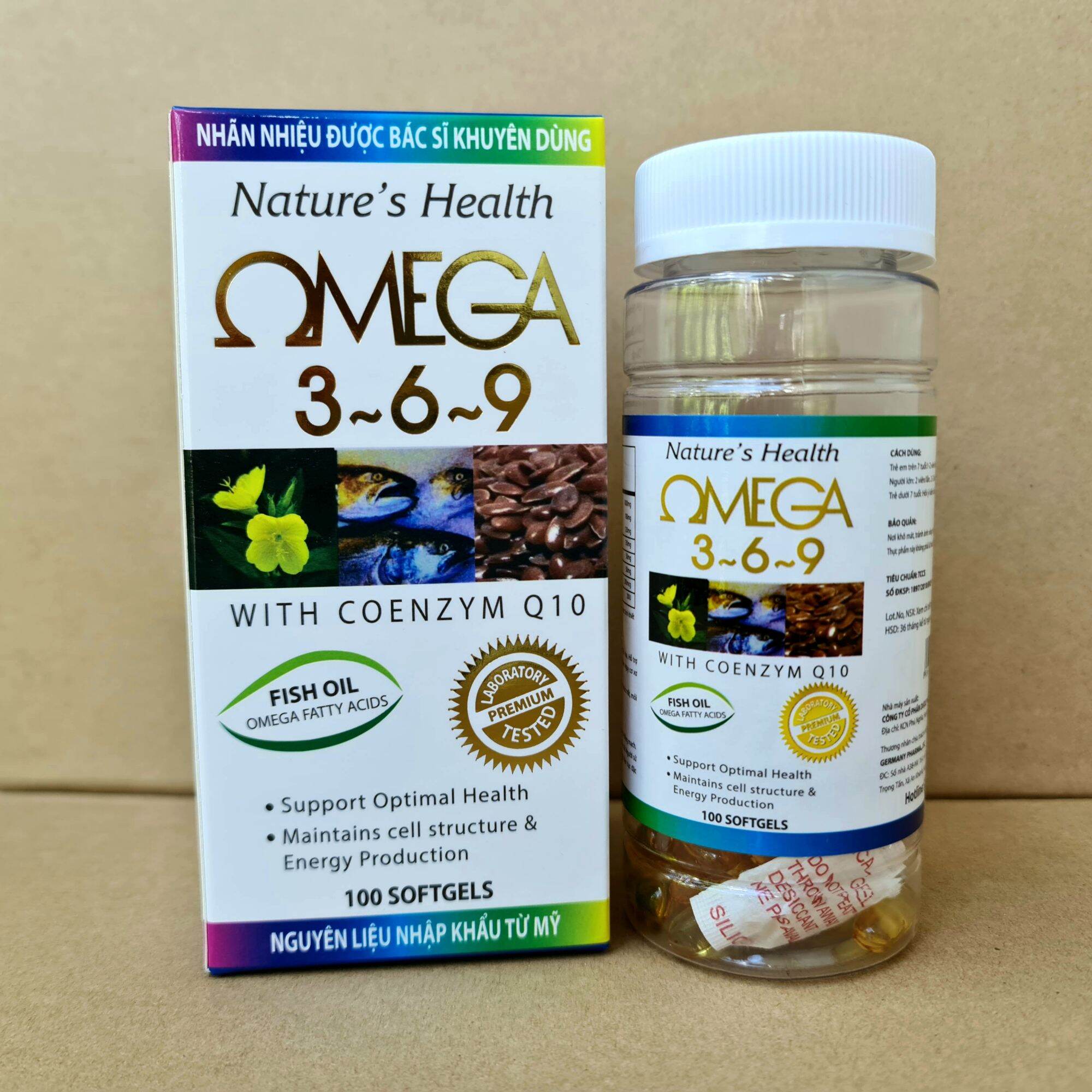 Omega 369 - Hộp 100 viên - Tăng cường dưỡng chất cho mắt giúp mắt sáng (Trắng)