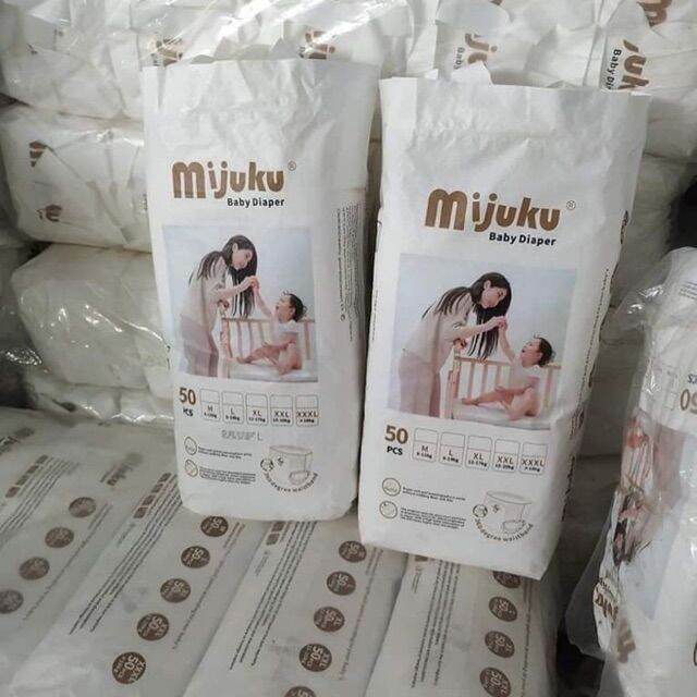 100 miếng bỉm quần/dán mijuku cao cấp nhật s100/m100/l100/xxl100