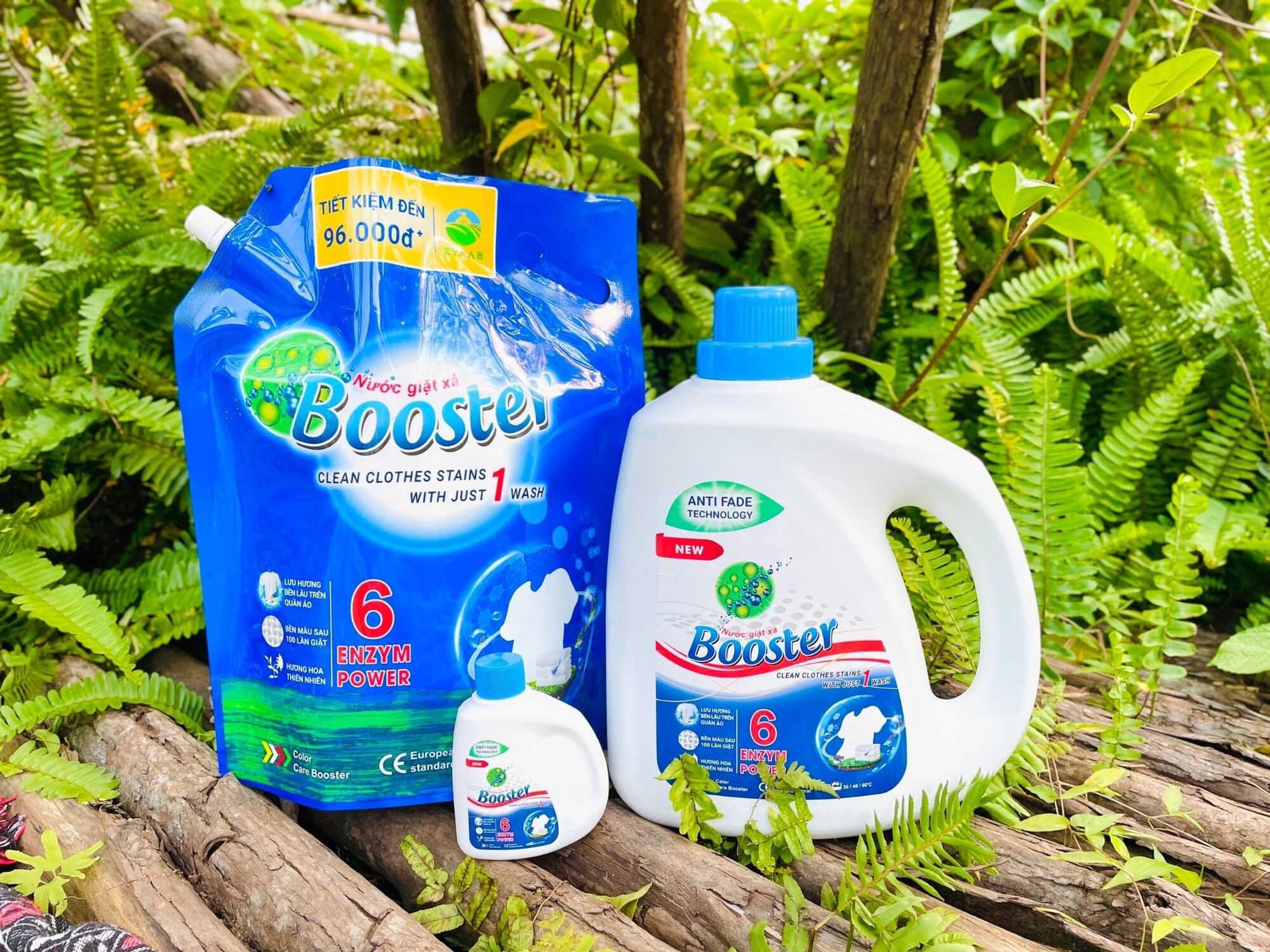 Thùng nước giặt Booster 4 can thiên nhiên