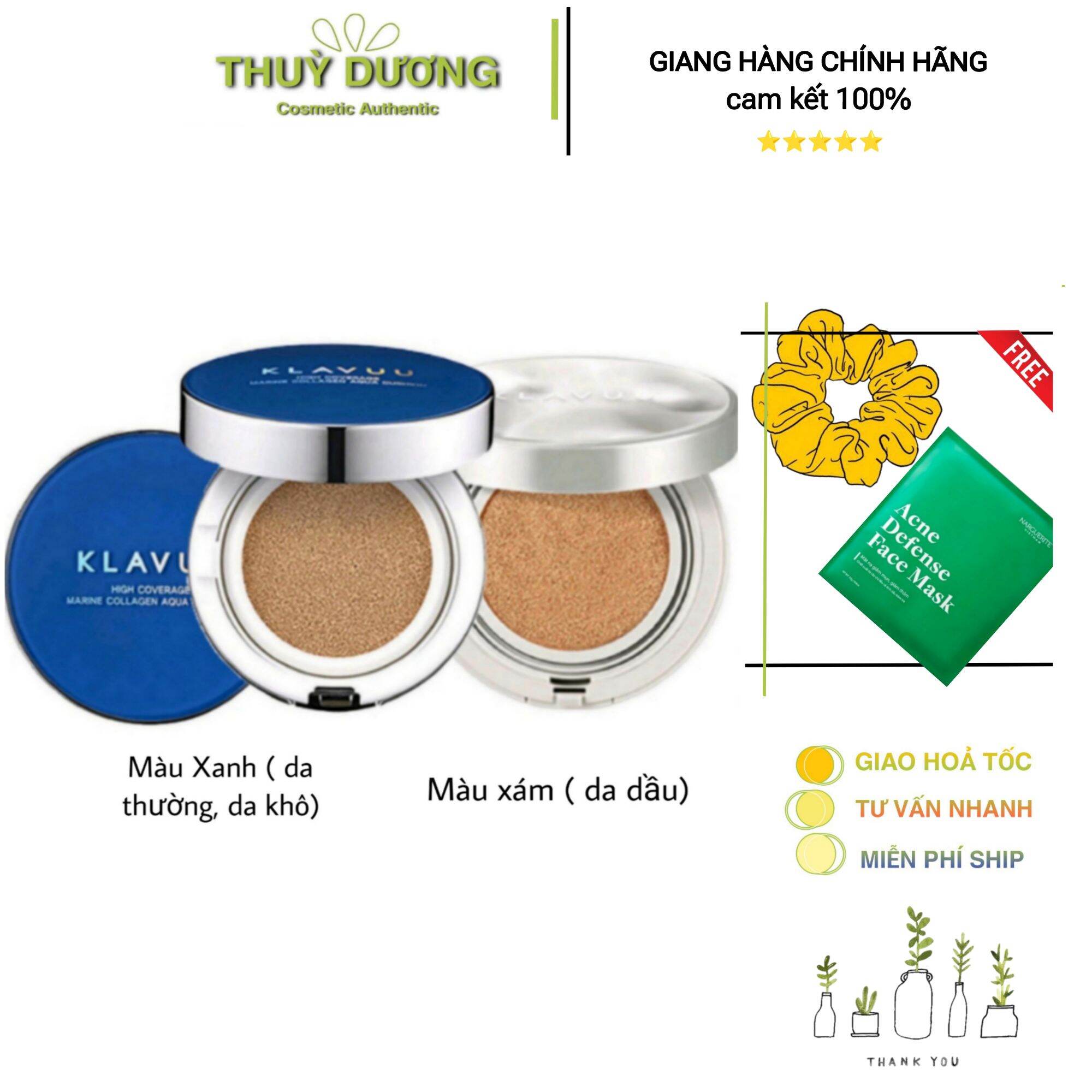 Cushion Klavuu Hàn Quốc phiên bản nâng cấp che phủ tốt