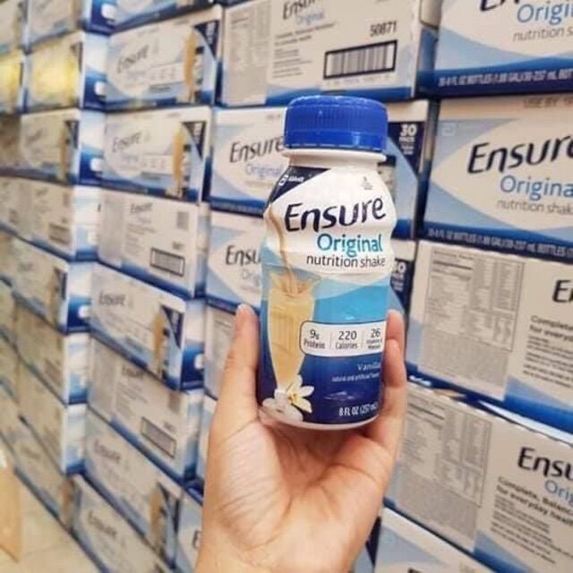 Sữa Ensure Mỹ dạng nước 237ml - thùng 24 chai