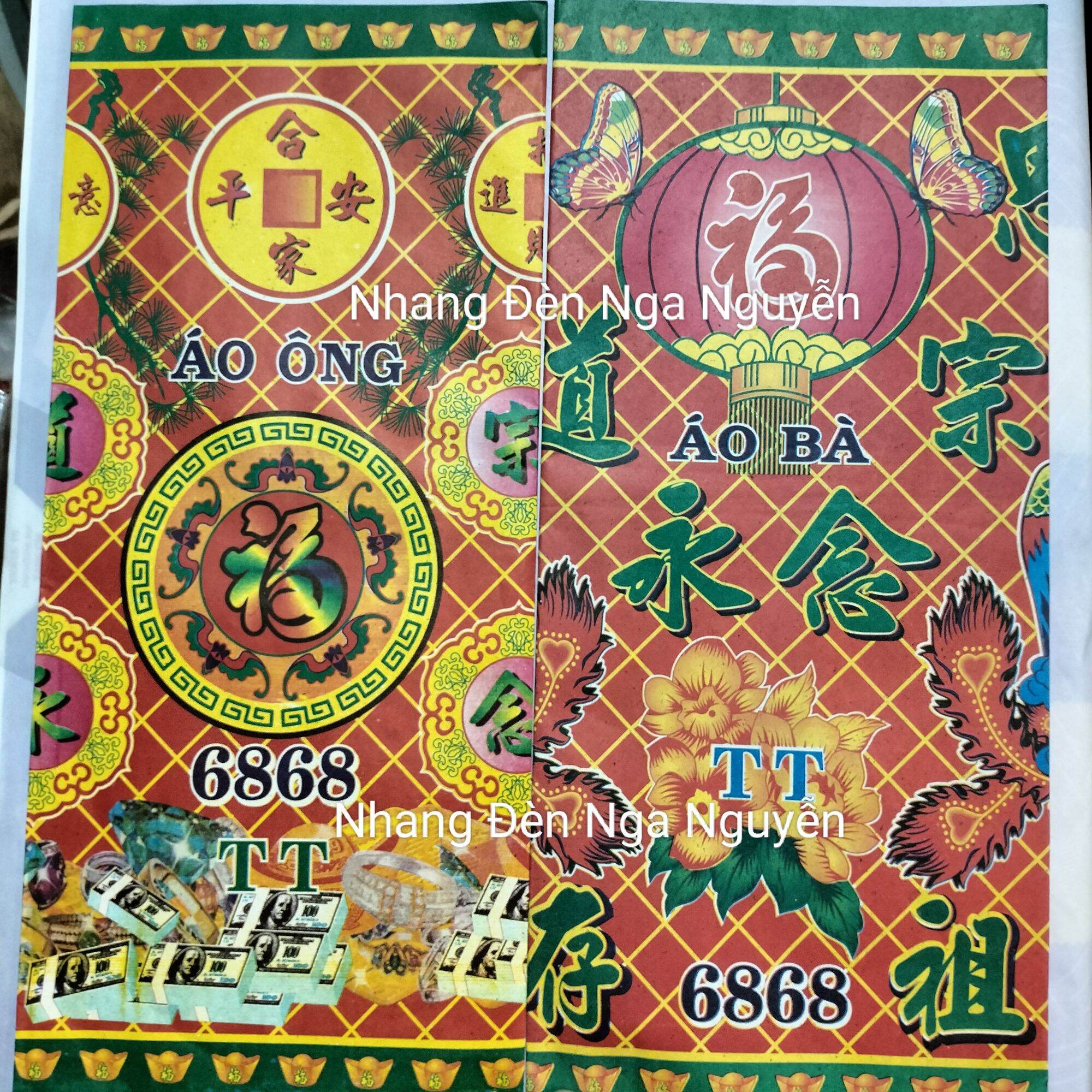 Xấp giấy cúng vải áo ông bà