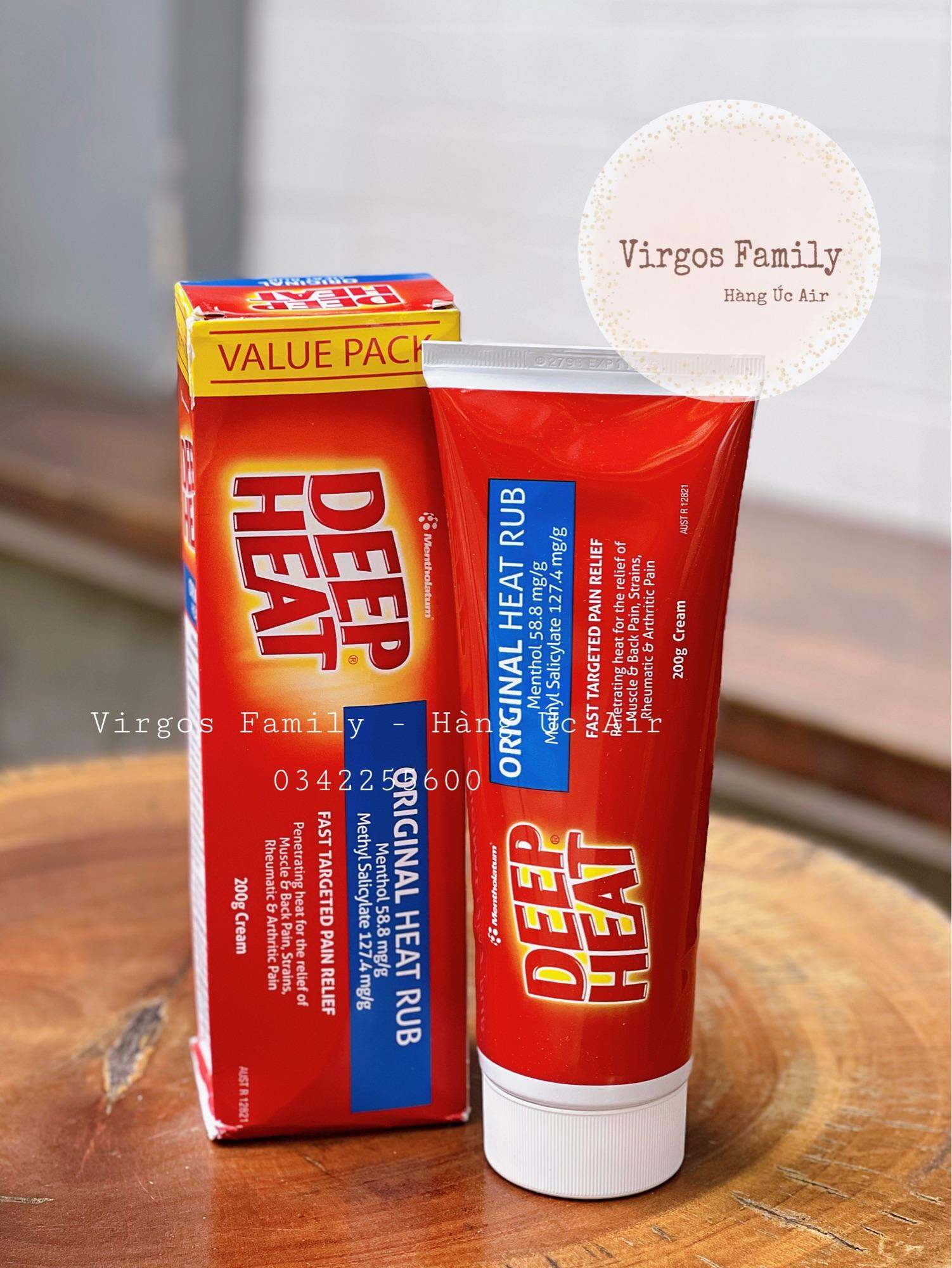 Kem xoa bóp Deep Heat Rub 200g hàng Úc