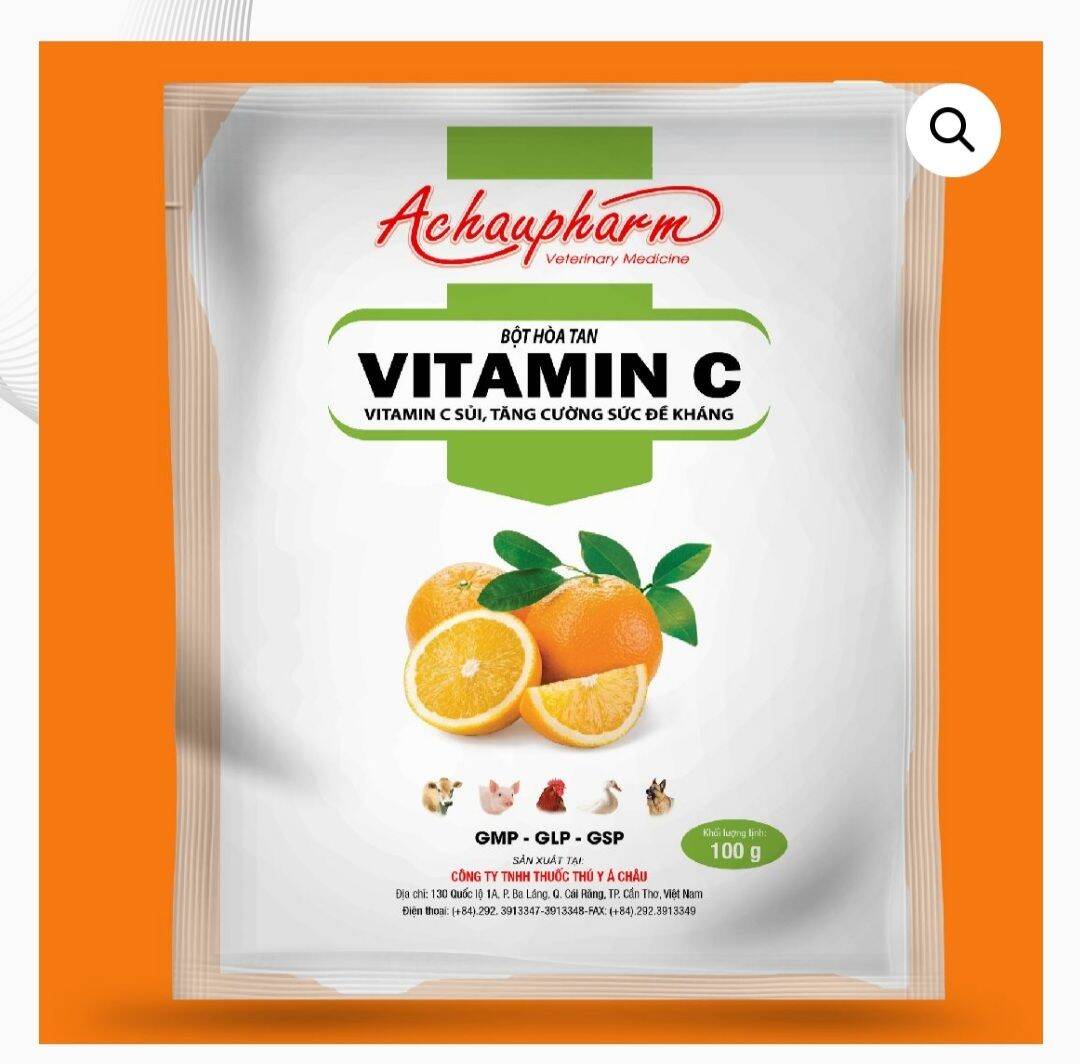 Gói 100g vitamin c tăng đề kháng - chống stress cho vật nuôi