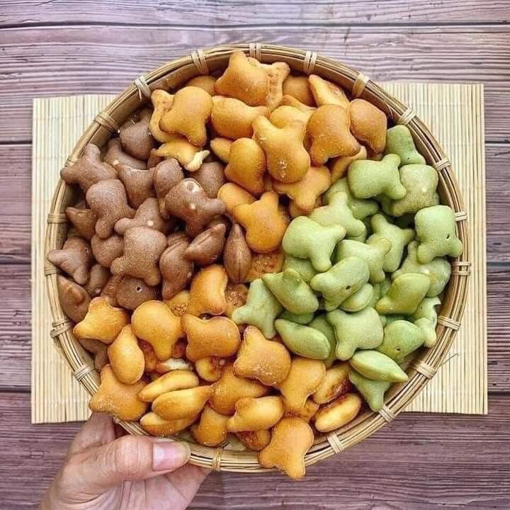 BÁNH GẤU NHÂN KEM MIX 3 VỊ 500GR
