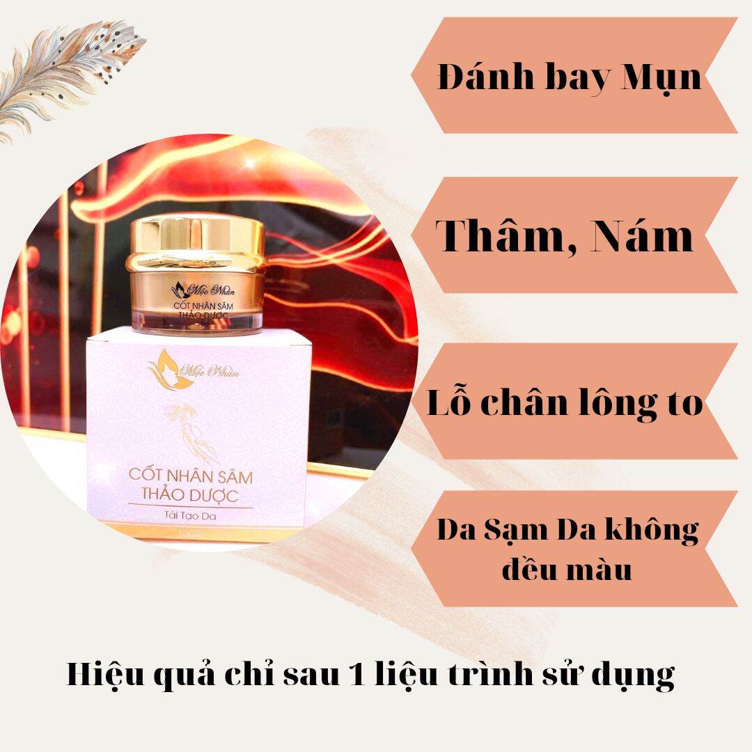 Cốt Nhân Sâm Tái Tạo Da Mộc Nhân