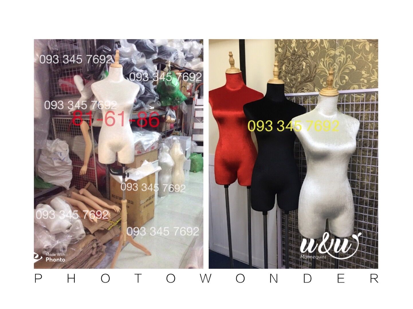 [HCM]Manocanh nhung nữ chân gỗ ( 0 mặc quần được)