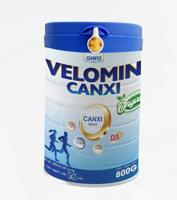 VELOMIN CANXI Sữa bột organic dành cho người lớn từ 16 tuổi trở lên Lon