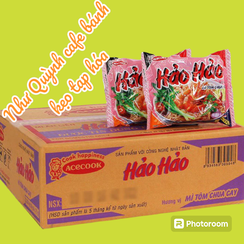combo 10 gói mì hảo hảo tôm chua cay