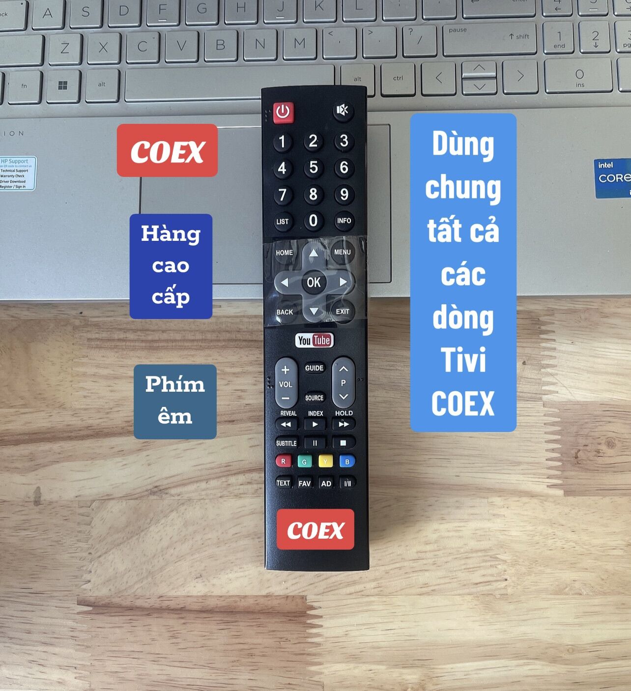 Điều khiển Tivi COEX hàng cao cấp( Dùng chung tất cả Tivi COEX trừ dòng COEX điều khiển nút VTVgo)