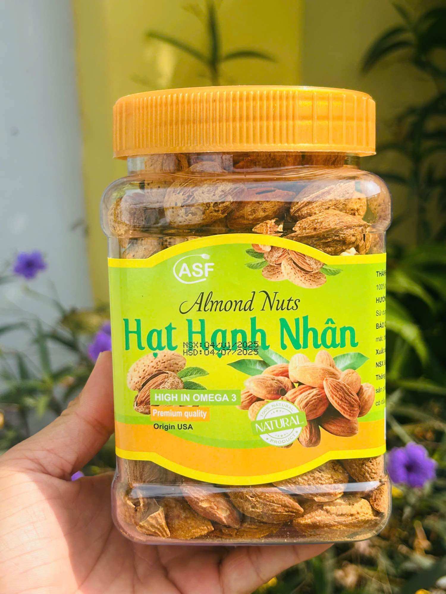 HẠT HẠNH NHÂN RANG BƠ vỏ mỏng 450g