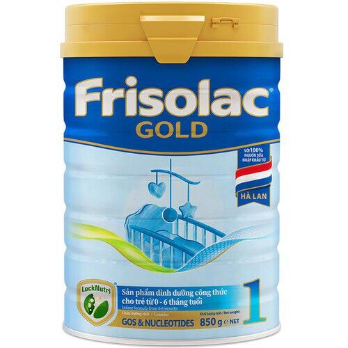 Sữa bột Frisolac gold số 1 hộp 400g cho bé từ 0-6 tháng tuổi