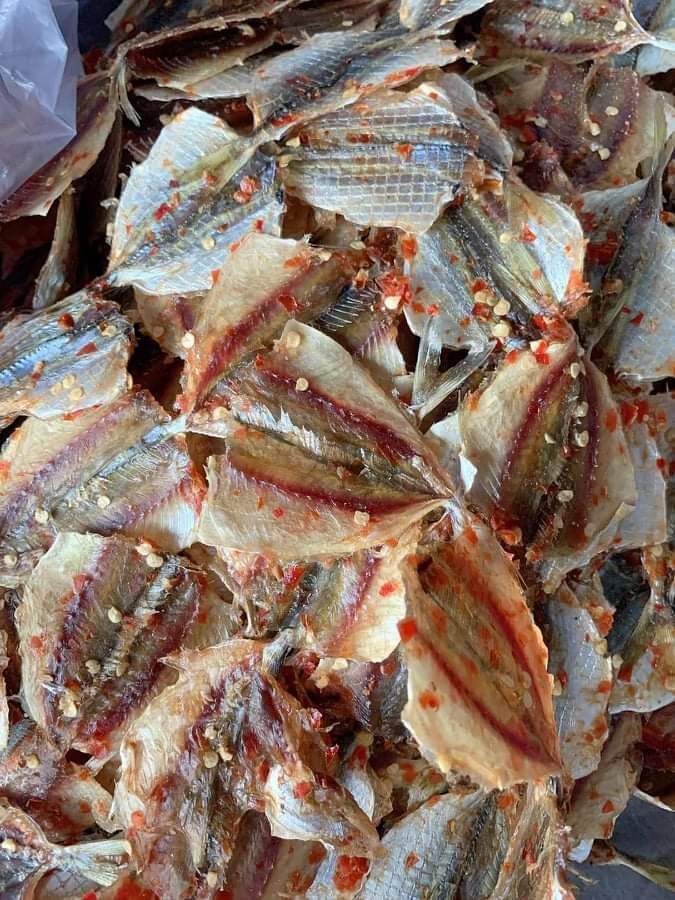 Sale 1 kg khô cá chỉ vàng tẩm có ớt l1 đặc sản phan thiết bao ngon