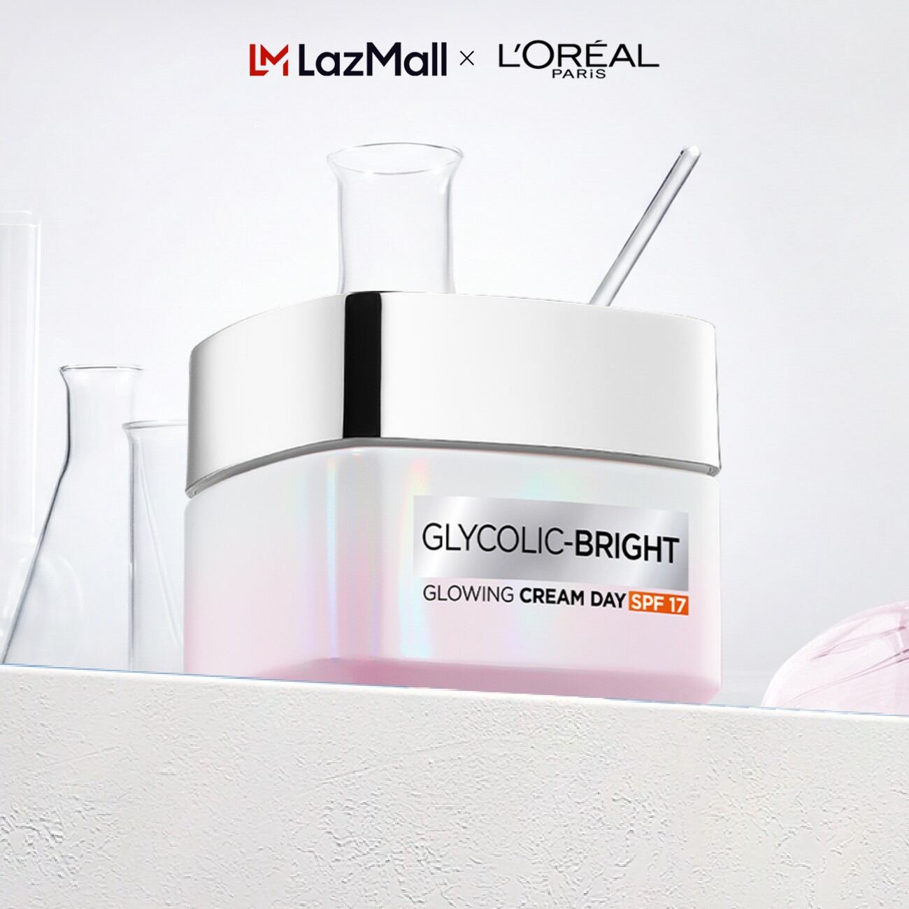 Kem ngày dưỡng sáng mờ thâm nám L'Oreal Paris Glycolic (AHA) Bright SPF 30 50ml