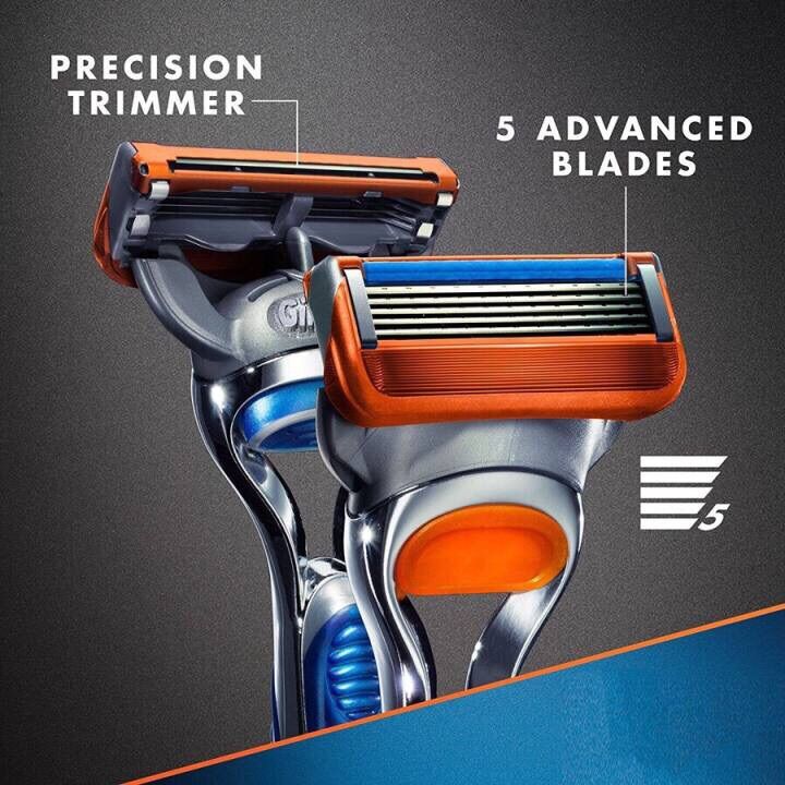 (siêu rẻ) Hộp 4 lưỡi dao cạo râu Gillette Fusion 5+1 Nhật Bản