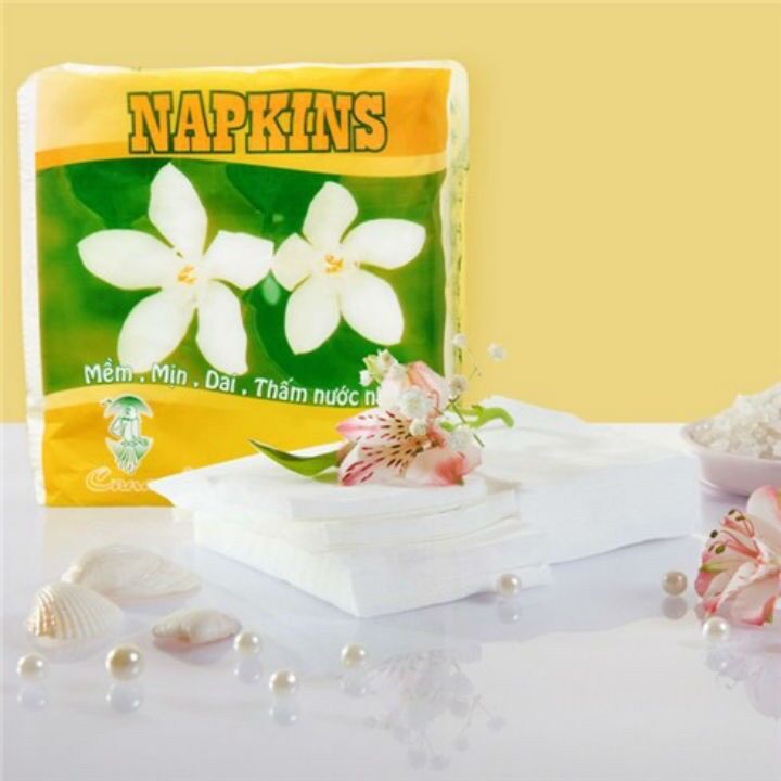 COMBO 10 BỊCH KHĂN GIẤY VUÔNG HOA MAI