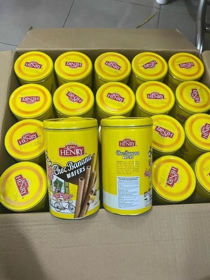 Bánh quế King Henry lon 200g