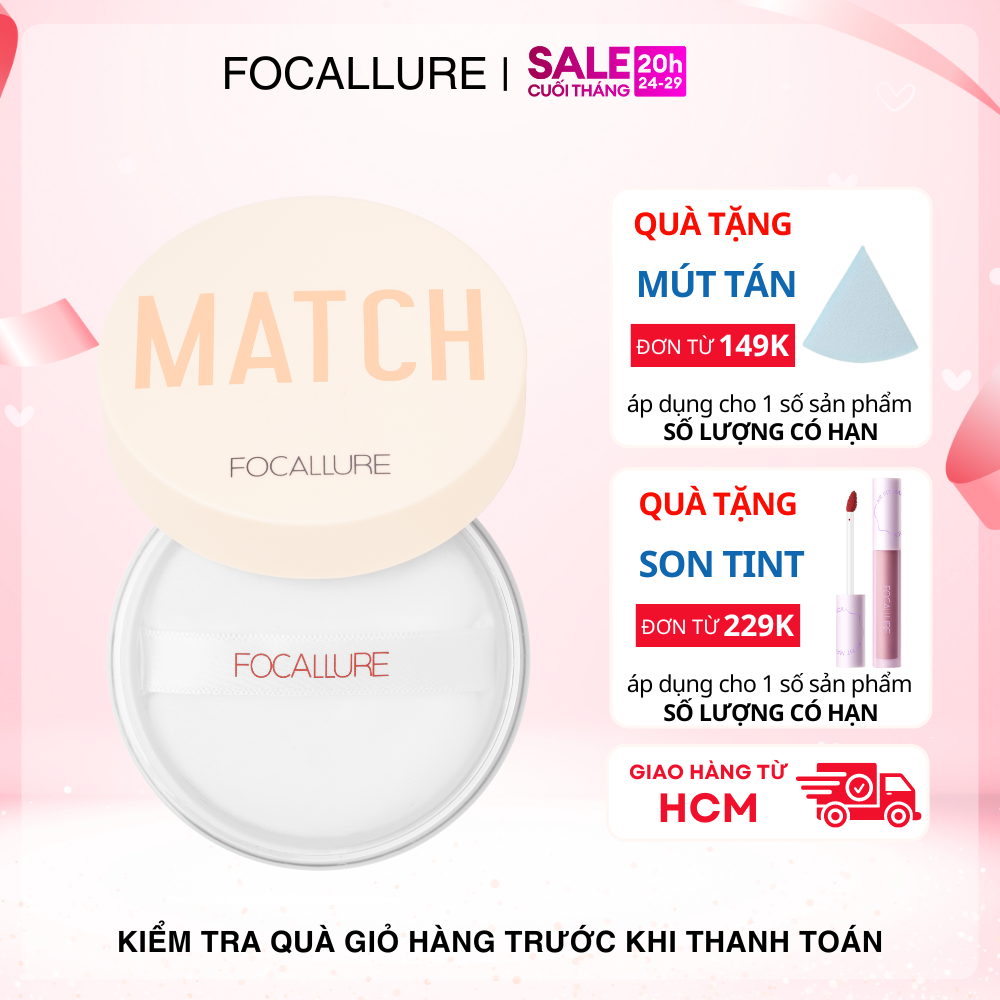 Focallure phấn phủ lì dạng bột kiểm soát dầu lâu trôi 15g