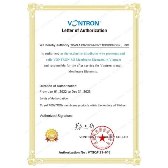 màng Ro số 4 màng vontron