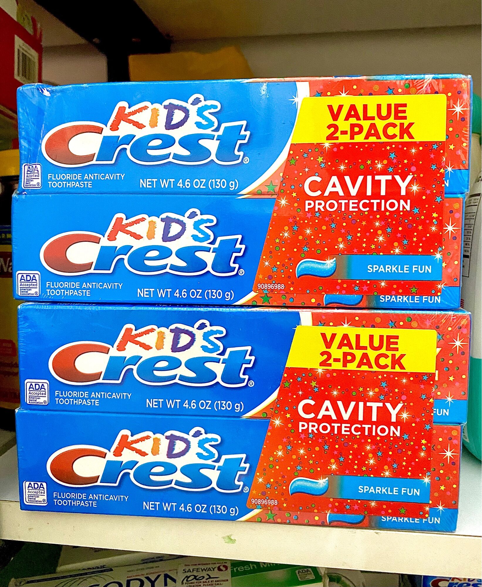 Kem Đánh Răng Kid’s Crest Cavity Protection cho bé từ 2 tuổi 130g
