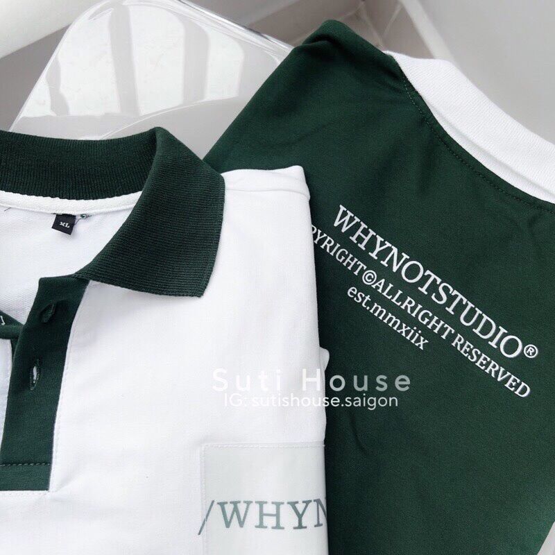 Áo Polo Phối Cổ Siêu Hothit , From Thụng Dáng Unisex
