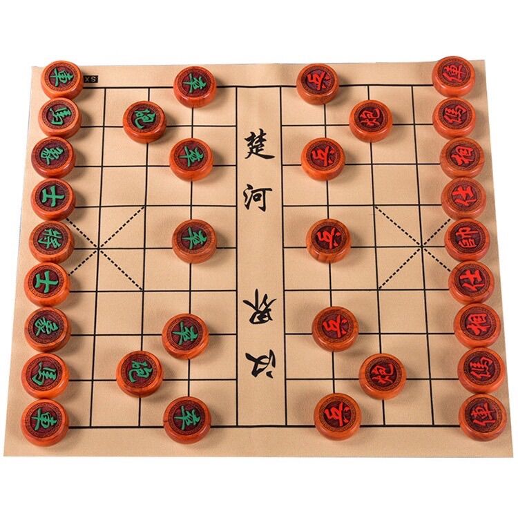 Quân cờ tướng gỗ đỏ size đại 4,8 cm (không kèm bàn cờ)