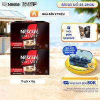 [FREESHIP TOÀN QUỐC] Combo 2 hộp Cà phê đen hòa tan NESCAFÉ CAFÉ VIỆT (16g x 15 gói)