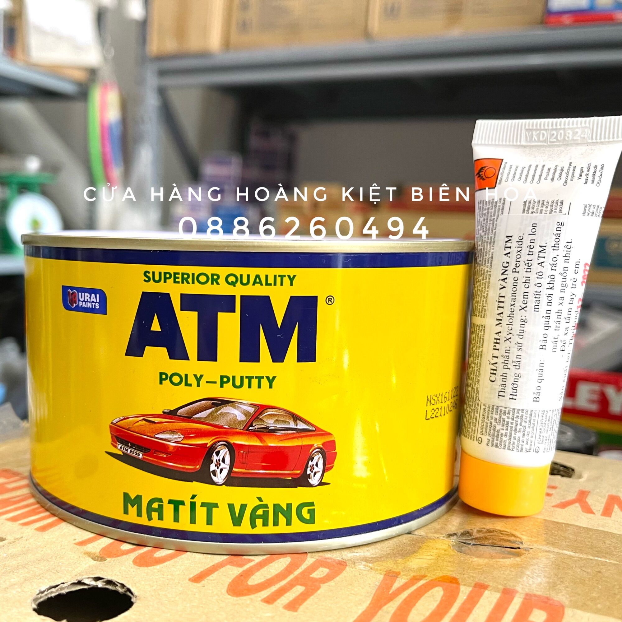 Bột trét matit vàng atm 1kg