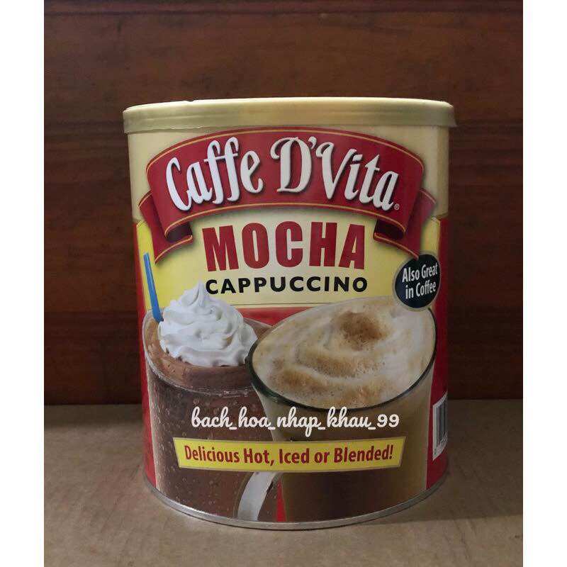 Caffe D'vita mocha cappuccino Mỹ 1,8kg