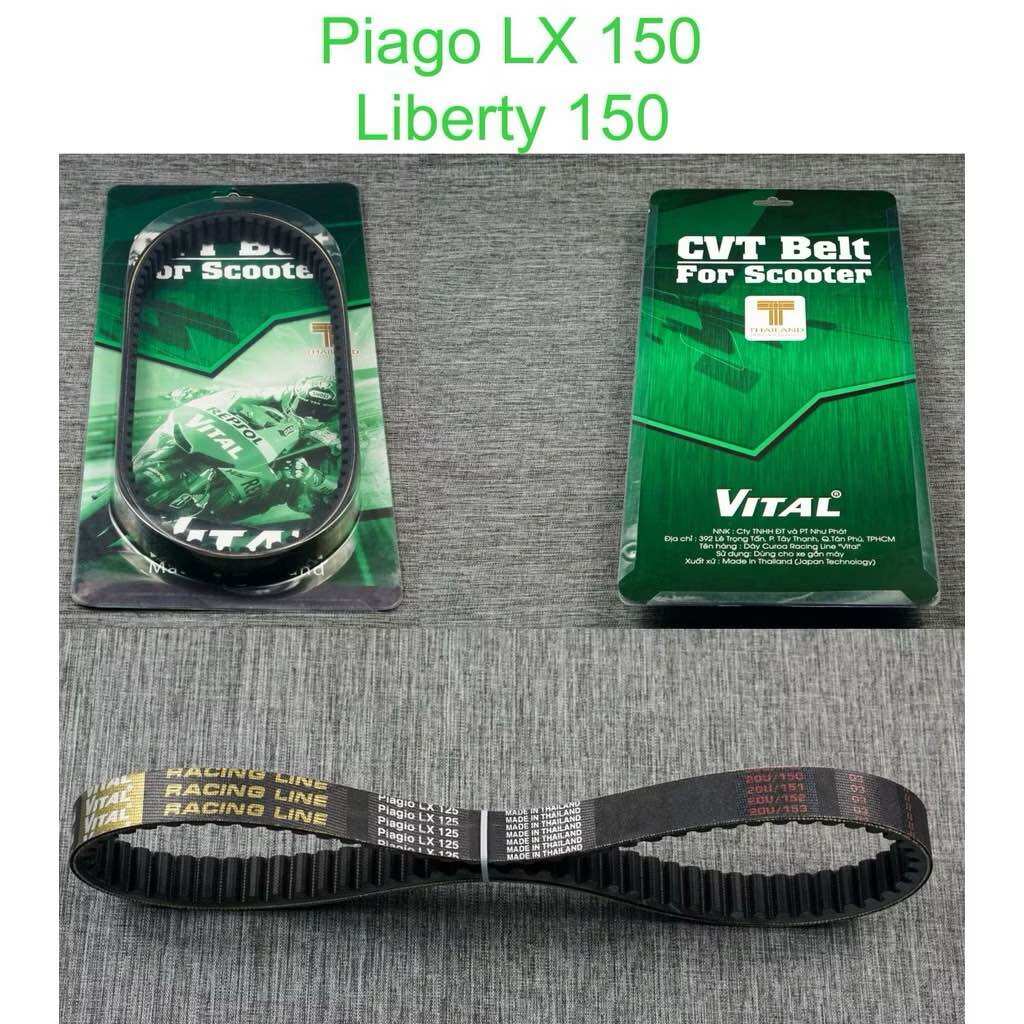 Dây curoa GTS - Liberty 150 2V hiệu VITAL KEVLAR - Day curoa chữ vàng chính hãng Thái Lan