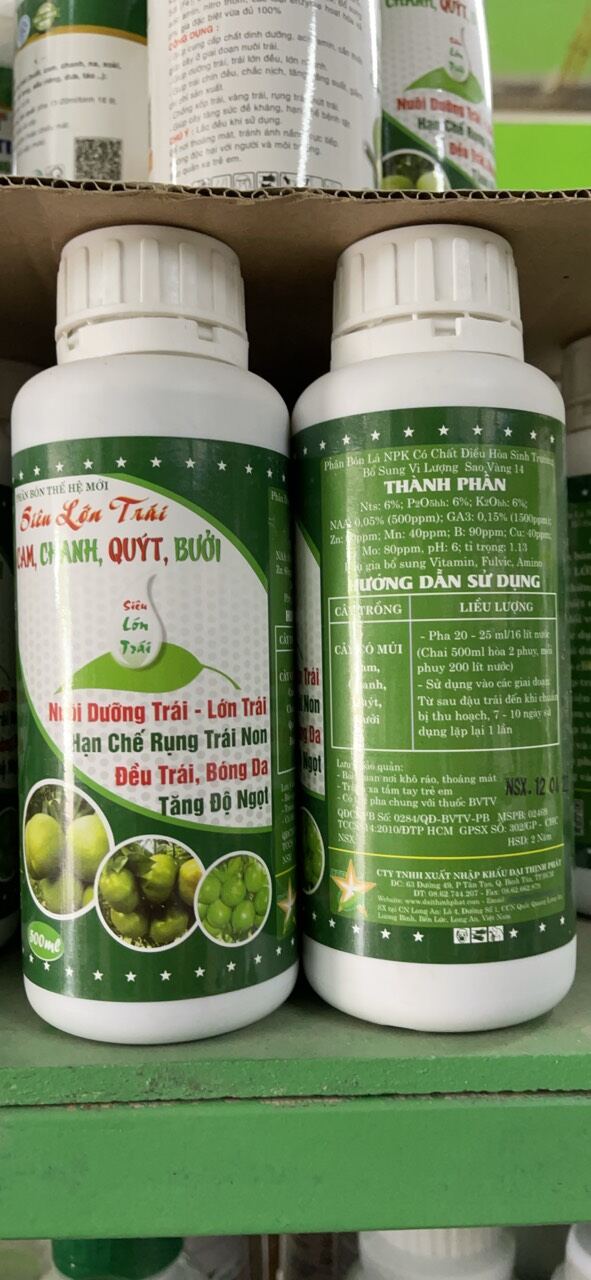 siêu lớn trái 500 ml