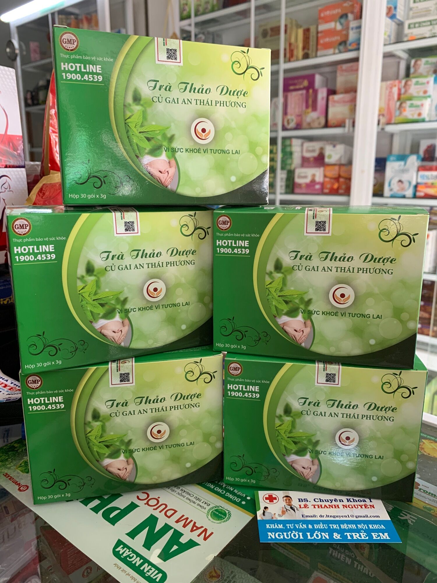 Hcm combo 5 hộp trà thảo dược an thai an thái phương