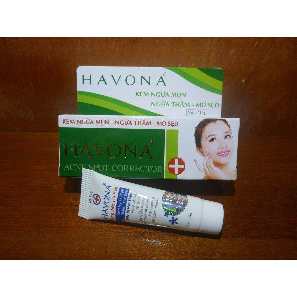 Kem ngừa mụn thâm dị ứng havona