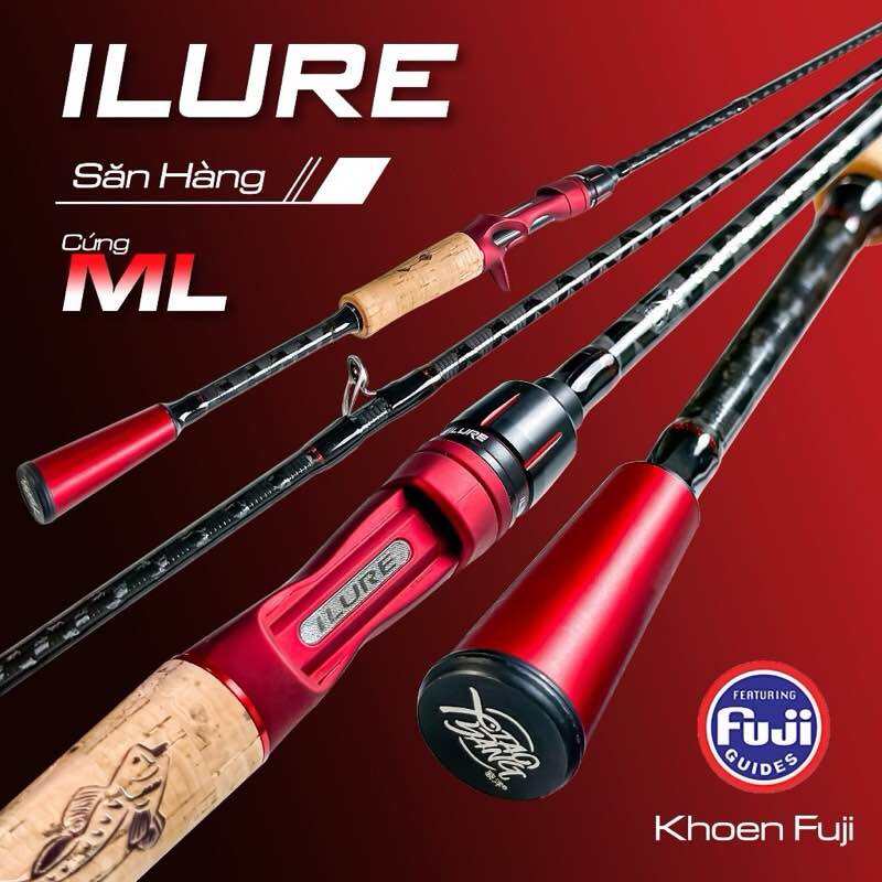 Cần Câu Lure Ilure 2m2 Ngọn ML Bản Khoen Fuji Và Khoen Thường Chính Hãng Săn Hàng Khủng